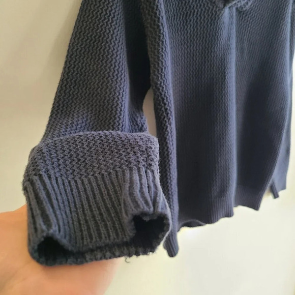 Weatherproof,  Vintage Blue Cotton Sweater - Picture 4 of 8